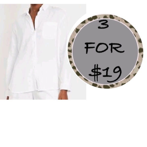 Old Navy Tops - 3/$19 NWT Old Navy boyfriend shirt